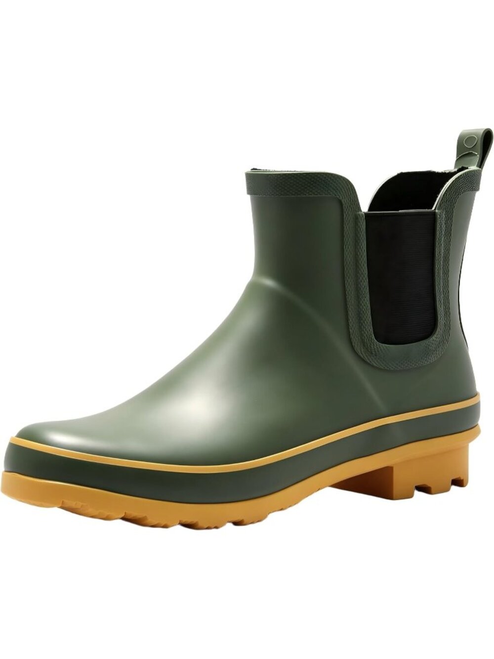 Women's Green Light Ankle Garden Anti-Slipping Floral Printed Stylish Rain Boots